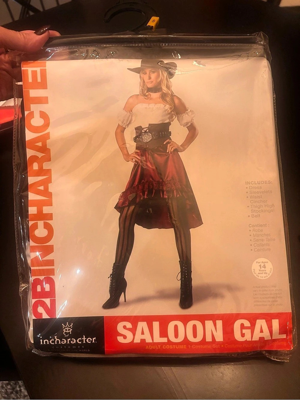 InCharacter Saloon Gal Costume Small